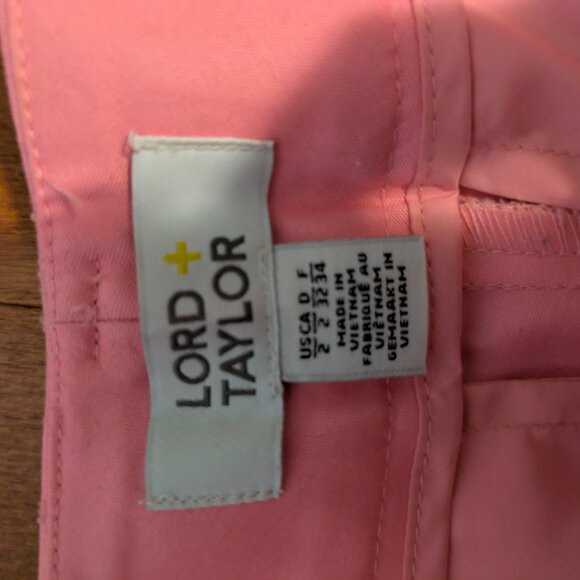 Lord and Taylor pink trousers NWOT - Picture 2 of 5